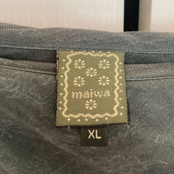 Maiwa Marrakech Bias Skirt in Grey Linen - Picture 4 of 6